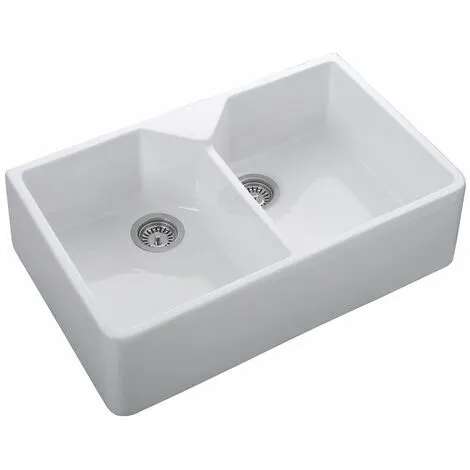 RAK CERAMICS RAK Gourmet 10 Ceramic Belfast Kitchen Sink 2.0 Bowl 800mm L X 500mm W - White 5 RAK CERAMICS RAK Gourmet 10 Ceramic Belfast Kitchen Sink 2.0 Bowl 800mm L X 500mm W - White - Image 5