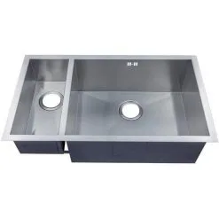 Grand Taps Handmade 1.5 Bowl Satin Stainless Steel Undermount Kitchen Sink 793 X 408 DS032R