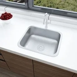 Livingandhome Single Bowel Stainless Steel Kitchen Sink