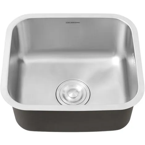 Livingandhome Single Bowel Stainless Steel Kitchen Sink 4 Livingandhome Single Bowel Stainless Steel Kitchen Sink - Image 4