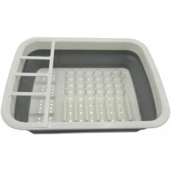 SECUREFIX DIRECT Collapsible Dish Rack - Folding Drainer Washing Drying Cutlery Pop Up