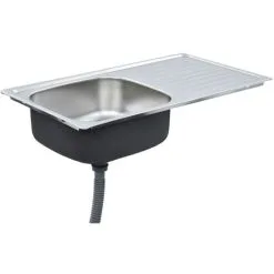 Devenirriche Kitchen Sink With Strainer And Trap Stainless Steel -Kitchen Sink Shop 29801663 3