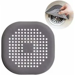 Kitchen Sink Shop 28 3-Piece Drain Strainers Silicone Sink Strainer Drain Strainer Channel Filter Water Stopper For Kitchen Bathroom (3-Piece - Gray) SOEKAVIA