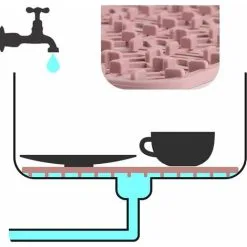 Silicone Sink Mat, Silicone Sink Insert, 30 X 30 X 1.2 Cm Sink Insert, Dishwasher Mat For Storing And Drying Cutlery And Crockery. SOEKAVIA -Kitchen Sink Shop 38917958 5