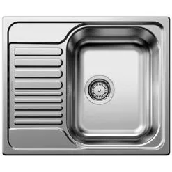 Kitchen Sink Shop 47 Blanco Sink TIPO 45 S Mini In Stainless Steel 1 Bowl + Reversible Drainer 60,5x50cm With Manual Drain (516524)
