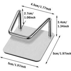 LangRay 4 Piece Sponge Sink Holder, Kitchen Sponge Holder, Adhesive Sponge Holder, Sponge Sink Hook, No Drill Stainless Steel Waterproof Sponge Sink Holder For Kitchen Sink, Kitchen, Scrubber -Kitchen Sink Shop 51796071 3