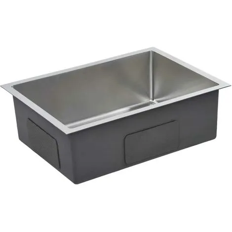 Topdeal Handmade Kitchen Sink With Strainer Stainless Steel FF145078UK 4 Topdeal Handmade Kitchen Sink With Strainer Stainless Steel FF145078UK - Image 4