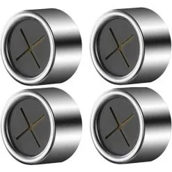 EINEMGELD 4 Pieces Kitchen Towel Hooks Round Adhesive Dish Towel Hook Premium Chrome Finish & Easy Installation Wall Mount Hand Towel Hook Ideal As Bathroom, Shower Or Outdoor Towel Holders