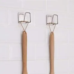 MONLY Pieces Small Kitchen Sponge Holder Waterproof Stainless Steel Sink Basket Organizer Adhesive No Drilling For Kitchen Sponge Sink Cover Brush - Silver -Kitchen Sink Shop 68261036 5