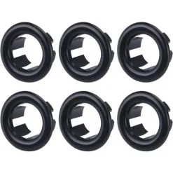 Kitchen Sink Shop 8 JOORRT 6 Piece Sink Overflow Ring Universal Cover For Bathroom Black