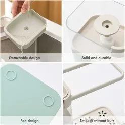 MEZHENG Dish Soap Dispenser, Soap Dispenser With Sponge Holder, Kitchen Sink, Soap Pump Dispenser For Kitchen Supplies 7 MEZHENG Dish Soap Dispenser, Soap Dispenser With Sponge Holder, Kitchen Sink, Soap Pump Dispenser For Kitchen Supplies -Kitchen Sink Shop 72502706 3