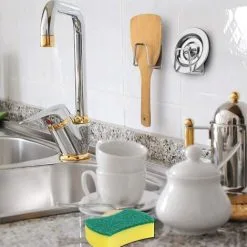 EINEMGELD Pieces Sponge Holder,Kitchen Sponge Holder,Self Adhesive Sponge Holder,Adhesive Sponge Holder For Quick Dry Kitchen Sink Waterproof Stainless Steel Sponge Holder For Kitchen Accessories 7 EINEMGELD Pieces Sponge Holder,Kitchen Sponge Holder,Self Adhesive Sponge Holder,Adhesive Sponge Holder For Quick Dry Kitchen Sink Waterproof Stainless Steel Sponge Holder For Kitchen Accessories -Kitchen Sink Shop 75323266 3