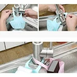 EINEMGELD Kitchen Sink Storage Drainer Sponge Holder Kitchen And Bathroom Sink Organizer Sink Rack Suction Cup Sink Storage Rack Soap, Brush, Washing Accessories -Kitchen Sink Shop 75326210 5