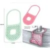 EINEMGELD Foldable Kitchen Sponge Holder - Hanging Sponge Basket Sink Holders, Ideal For Holding Sponge, Brush Etc. (Set Of 2, Pink + Green)