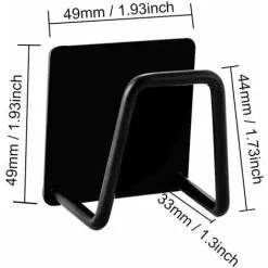 ECHOO Pieces Sponge Holder, Self Adhesive Sponge Holder, Waterproof Stainless Steel Sponge Holder, For Sponges, Brush, Pot Lid, Dish Towel -Kitchen Sink Shop 79303998 3