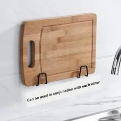 ECHOO Pieces Sponge Holder, Self Adhesive Sponge Holder, Waterproof Stainless Steel Sponge Holder, For Sponges, Brush, Pot Lid, Dish Towel -Kitchen Sink Shop 79303998 5