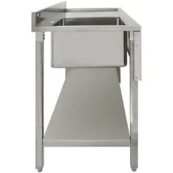 KuKoo Commercial Kitchen Catering Sink & Pre-Rinse Mixer Tap, RH -Kitchen Sink Shop 7994726 4