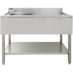 KuKoo Commercial Kitchen Catering Sink & Pre-Rinse Mixer Tap, RH -Kitchen Sink Shop 7994726 5