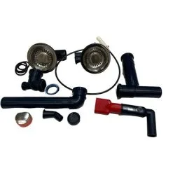 Franke Sirius S2D651CB 1.5 Bowl Tectonite Reversible Carbon Black Kitchen Sink -Kitchen Sink Shop 81167184 3