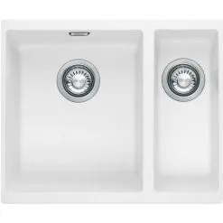 Kitchen Sink Shop 58 Franke Sirius SID160PW 1.5 Bowl Tectonite Undermount White Kitchen Sink