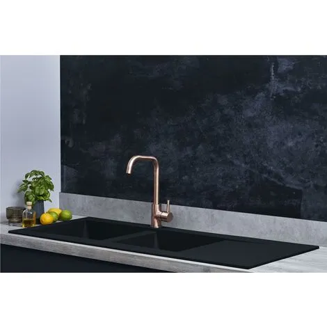 Liquida EW20BL 2.0 Bowl Composite Inset Reversible Black Kitchen Sink 3 Liquida EW20BL 2.0 Bowl Composite Inset Reversible Black Kitchen Sink - Image 3
