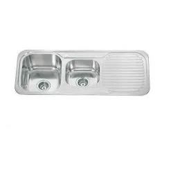 Grand Taps 1080 X 480mm Polished Reversible 1.75 Bowl Stainless Steel (E09)