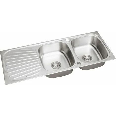 Sauber Inset Stainless Steel Sink - 2 Bowl 3 Sauber Inset Stainless Steel Sink - 2 Bowl - Image 3