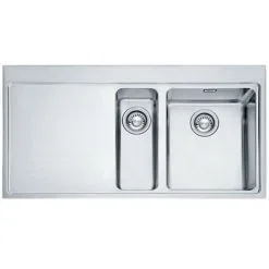 Franke Mythos MMX 251 1.5 Bowl Stainless Steel Kitchen Sink With R/Hand Drainer -Kitchen Sink Shop 89714569 4