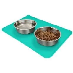 TUMALAGIA Silicone Bowl, Non-Slip Dog Bowl, Large Dog Mat, Waterproof, 48 30 Cm, Gray -Kitchen Sink Shop 90104879 3