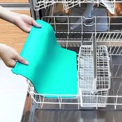 TUMALAGIA Silicone Bowl, Non-Slip Dog Bowl, Large Dog Mat, Waterproof, 48 30 Cm, Gray -Kitchen Sink Shop 90104879 4