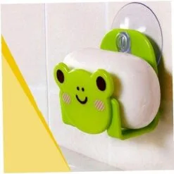 FUHUIDATRADING Sink Sponge Holder Kitchen Cartoon Suction Cup For Sink Caddy Organizer Bathroom Random Color