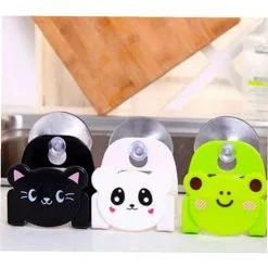 FUHUIDATRADING Sink Sponge Holder Kitchen Cartoon Suction Cup For Sink Caddy Organizer Bathroom Random Color -Kitchen Sink Shop 92866375 3