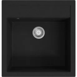 Kitchen Sink Shop 66 Granite Kitchen Sink Single Basin Black VidaXL
