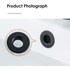 NAXUNNN Black Brass Basin Sink Overflow Cover Insert Hole Trim Cap Ring Kitchen Sink Decoration Spare Hole Insert Replacement -Kitchen Sink Shop 93443863 4