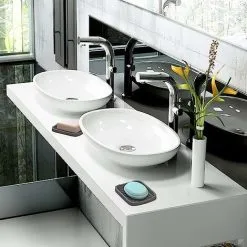 XINUY Silicone Sponge Holder - Soap Dish - 13.59CM (Gray) - Set -2pcs -Kitchen Sink Shop 93498524 5