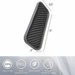 XINUY Social Clean Silicone Sponge Holder - Kitchen Sponge Holder, Silicone Soap Dish, Dish Soap Dish (Gray) -Kitchen Sink Shop 93499133 4