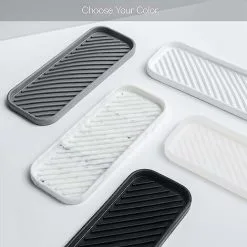 XINUY Social Clean Silicone Sponge Holder - Kitchen Sponge Holder, Silicone Soap Dish, Dish Soap Dish (Gray) -Kitchen Sink Shop 93499133 5