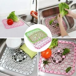 TUMALAGIA Sink Insert, Sink Mat, Drain Mat, Non-slip Mat, Plastic Protective Mat, The Kitchen Sink Mat, Mat For Drain Openings, Protects The Sink, Sink And Drain -Kitchen Sink Shop 94621751 4