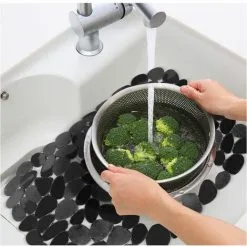 TUMALAGIA PVC Kitchen Sink Mat Black3040 -Kitchen Sink Shop 94622178 5