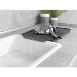 TUMALAGIA Gray Draining Mat - Draining Mat, Sink Bottom For Dishes, Plastic 43X33 -Kitchen Sink Shop 94630619 3