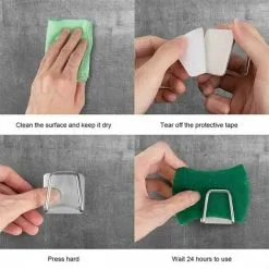 Soleil 3 Pack Kitchen Sink Sponge Holder, Adhesive Sponge Holder, Quick Dry, Kitchen Sink Sponge Holder, Waterproof Stainless Steel Sponge Holder For Kitchen Accessories. -Kitchen Sink Shop 97102984 5