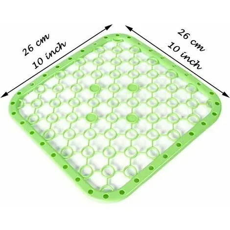 GTA 3 Pieces Ideal Sink Pad Plastic Sink Protective Pad Hanging Sink Bottom Sink Fruit And Vegetable Drainage Pad White Green Pink 2626cm 2 GTA 3 Pieces Ideal Sink Pad Plastic Sink Protective Pad Hanging Sink Bottom Sink Fruit And Vegetable Drainage Pad White Green Pink 2626cm - Image 2